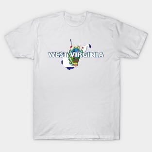 West Virginia Colored State T-Shirt